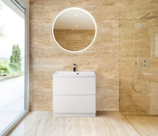 Тумба под раковину BelBagno напольная 70x85см Bianco Lucido MARINO-700-2C-PIA-BL-P